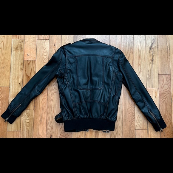 Surface to Air “Gaspard” Leather Biker Jacket - Picture 2 of 5